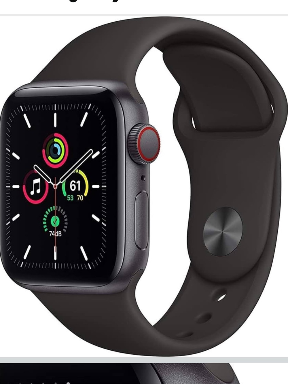 Apple Watch SE (GPS + Cellular, 40mm) - Space Gray Aluminum Case